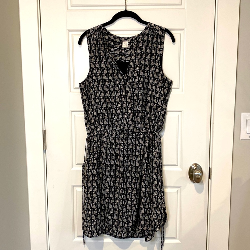 Gap Summer Dress - Black and Cream - Size M